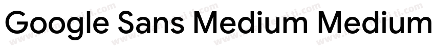Google Sans Medium Medium字体转换